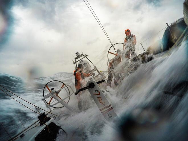 A low pressure system moving east off the coast of South America creates challenging conditions - Volvo Ocean Race 2015 ©  Amory Ross / Team Alvimedica