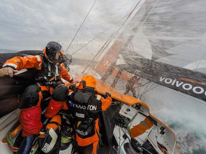 Team Alvimedica outuns a storm with 35-40 knots of wind off the coast of South America - Volvo Ocean Race 2015 ©  Amory Ross / Team Alvimedica
