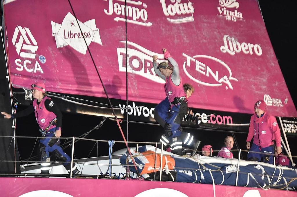
Team SCA win leg 8 of the Volvo Ocean Race. photo copyright Team SCA taken at  and featuring the  class