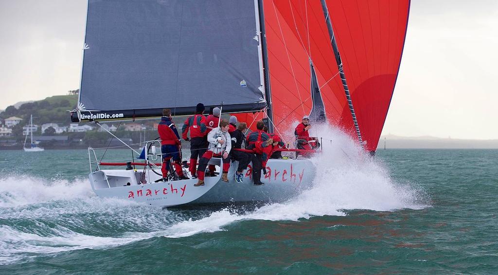 Anarchy 010 - Anarchy - YD37 by Bakewell-White Yacht Design with Doyle Sails - Waitemata Harbour June 2015 photo copyright Paul Stubbs/Doyle Sails NZ http://www.doylesails.co.nz taken at  and featuring the  class