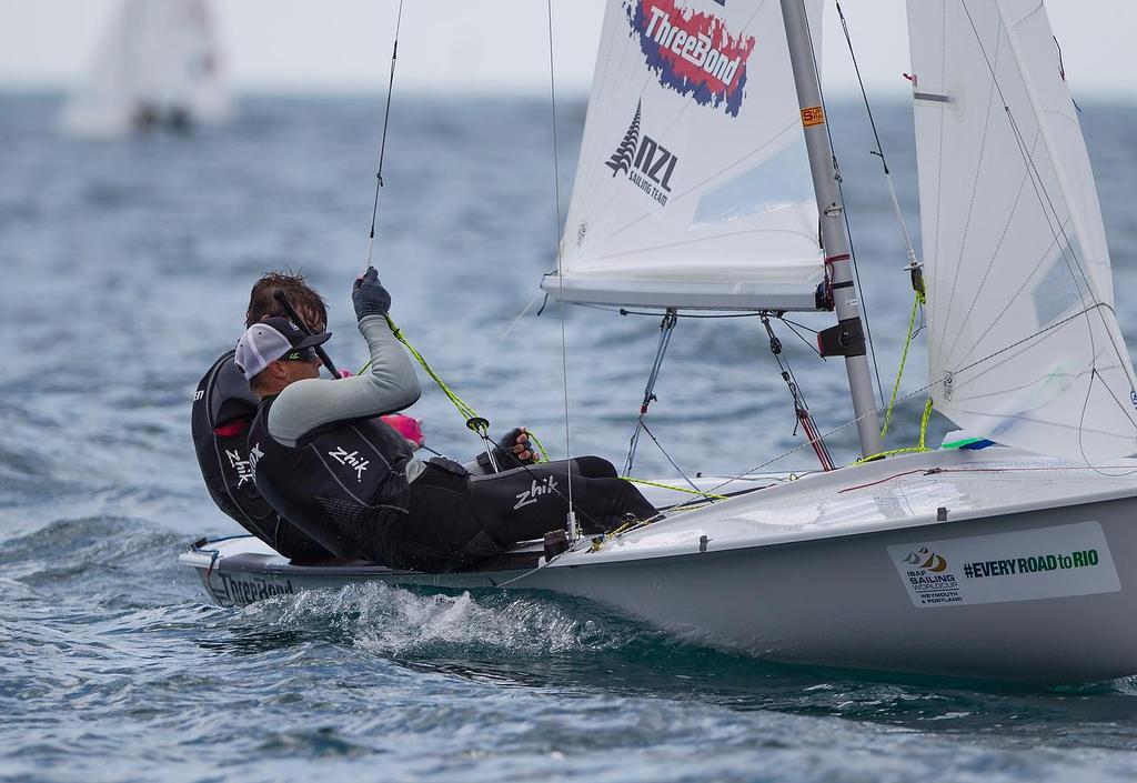 20150610 Copyright onEdition 2015©
Free for editorial use image, please credit: onEdition

 Paul  Snow-Hansen and Daniel Willcox, NZL, Men's Two Person Dinghy (470) at Day One of the ISAF Sailing World Cup Weymouth & Portland.

Returning to the London 2012 Olympic waters, the ISAF Sailing World Cup Weymouth and Portland is taking place between 8-14 June with the racing conducted over five days between 10-14 June at Weymouth and Portland National Sailing Academy. Medal race day on Sunday 14 June photo copyright onEdition http://www.onEdition.com taken at  and featuring the  class