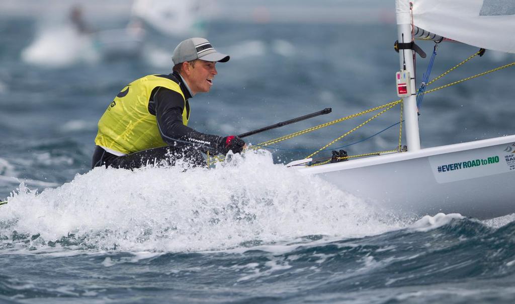 Andy Maloney, NZL, Men's One Person Dinghy (Laser) on day four of the ISAF Sailing World Cup Weymouth & Portland. photo copyright onEdition http://www.onEdition.com taken at  and featuring the  class