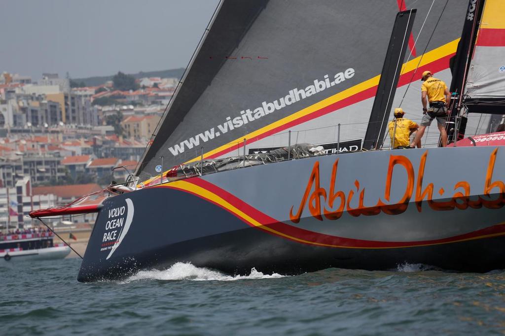 Current overall race leader Abu Dhabi will need to have her wits about her  - Volvo Ocean Race - Lisbon In Port Race photo copyright Eugenia Bakunova http://www.mainsail.ru taken at  and featuring the  class