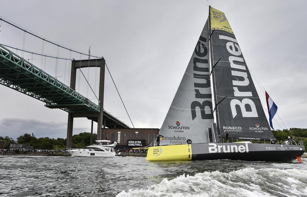 June 27, 2015. Inmarsat In-Port Race Gothenburg. Team Brunel photo copyright Ricardo Pinto / Volvo Ocean Race taken at  and featuring the  class