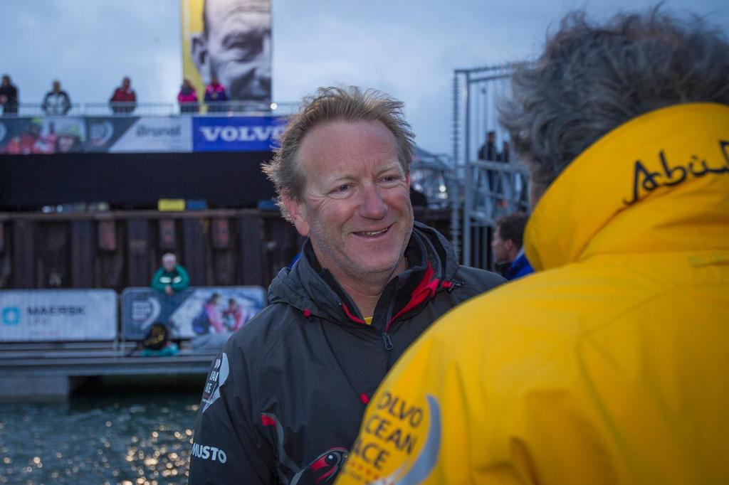 19th June 2015. The Hague, Netherlands. Volvo Ocean Race. Scheduled pit stop in The Hague during Leg 9, Lorient, France to Gothenburg, Sweden. Guy Barron, shore manager. ©  Ian Roman / Abu Dhabi Ocean Racing