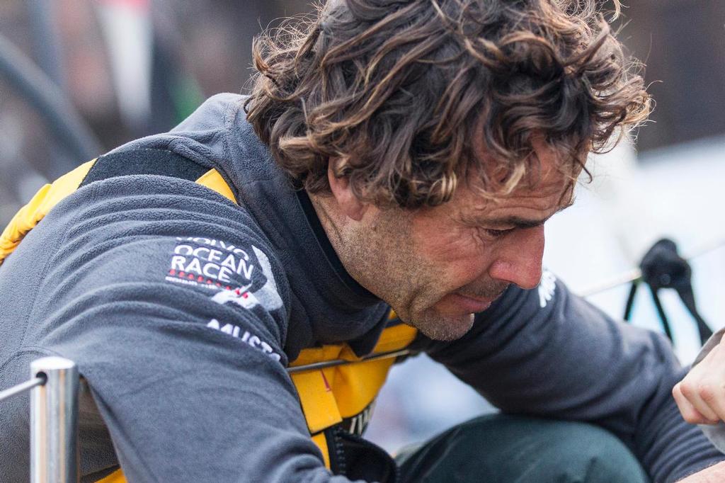 19th June 2015. The Hague, Netherlands. Volvo Ocean Race. Scheduled pit stop in The Hague during Leg 9, Lorient, France to Gothenburg, Sweden. Roberto ``Chuny`` Bermudez. photo copyright  Ian Roman / Abu Dhabi Ocean Racing taken at  and featuring the  class