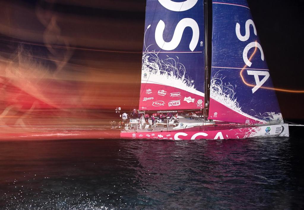 11 June 2015 Team SCA Volvo Ocean Race, Lorient.  
Team SCA win leg 8 of the Volvo Ocean Race.  
Photo Rick Tomlinson/Team SCA photo copyright Rick Tomlinson / Team SCA taken at  and featuring the  class