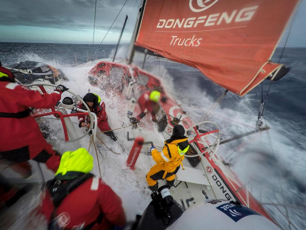 Onboard Dongfeng Race Team - Volvo Ocean Race 2014-15  © Yann Riou / Dongfeng Race Team
