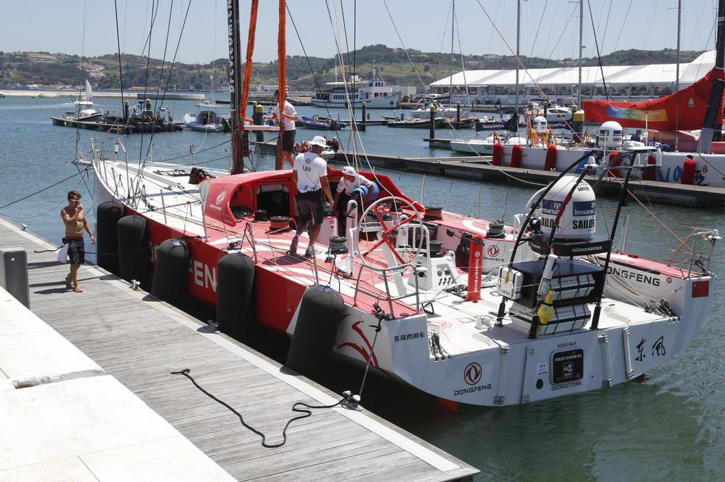 Dongfeng afloat - On the dock - Volvo Ocean Race, Lisbon photo copyright Eugenia Bakunova http://www.mainsail.ru taken at  and featuring the  class