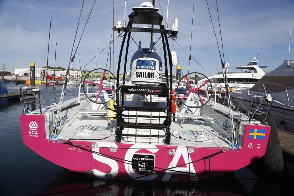 Team SCA's tower - On the dock - Volvo Ocean Race, Lisbon photo copyright Eugenia Bakunova http://www.mainsail.ru taken at  and featuring the  class