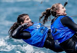 Martine Grael and Kahena Kunze - 2015 ISAF Sailing WC Weymouth and Portland photo copyright  Sailing Energy taken at  and featuring the  class