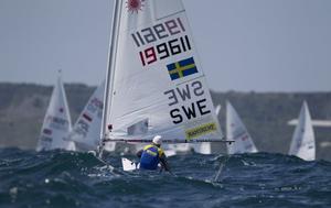 Emil Cedergardh, SWE, Men's One Person Dinghy (Laser) on day one - ISAF Sailing World Cup Weymouth and Portland photo copyright onEdition http://www.onEdition.com taken at  and featuring the  class