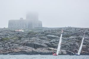 Tricky conditions on the first day of qualifying - 2015 Stena Match Cup Sweden photo copyright  Robert Hajduk / WMRT taken at  and featuring the  class