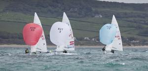 Mens two person Dinghy (470) fleet on day one - ISAF Sailing World Cup Weymouth and Portland photo copyright onEdition http://www.onEdition.com taken at  and featuring the  class