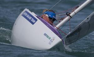 Carol Dugdale, GBR, One Person Keelboat (2.4M) on day four - 2015 ISAF Sailing WC Weymouth and Portland photo copyright onEdition http://www.onEdition.com taken at  and featuring the  class