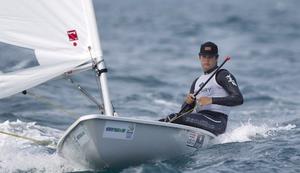 Christopher Barnard, USA, Men's One Person Dinghy (Laser) on day two - 2015 ISAF Sailing WC Weymouth and Portland photo copyright onEdition http://www.onEdition.com taken at  and featuring the  class