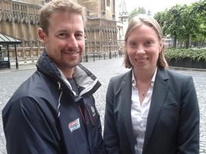 GREAT Britain skipper Peter Thornton meets Sports Minister Tracey Crouch - Clipper Round the World Yacht Race photo copyright GREAT Britain campaign taken at  and featuring the  class