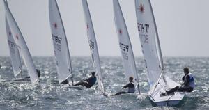Men's One Person Dinghy (Laser) Fleet, on day four - 2015 ISAF Sailing WC Weymouth and Portland photo copyright onEdition http://www.onEdition.com taken at  and featuring the  class