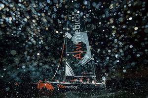  June 19,2015. Arrivals to the Pitstop in The Hague during Leg 9 to Gothenburg; Team Alvimedica photo copyright Victor Fraile/Volvo Ocean Race http://www.volcooceanrace.com taken at  and featuring the  class