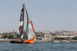 June 6,2015. Lisbon In-Port Race; Team Alvimedica take 3rd place photo copyright  Ainhoa Sanchez/Volvo Ocean Race taken at  and featuring the  class