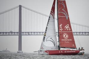 Little wind proved for a difficult start for the Volvo Ocean Race fleet. This is going to be a critical leg for Dongfeng. - Volvo Ocean Race 2015 photo copyright Ricardo Pinto / Volvo Ocean Race taken at  and featuring the  class