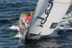 June 14,2015. The start of Leg 9 from Lorient to Gothenburg via the Hague; Abu Dhabi Ocean Racing photo copyright  Ainhoa Sanchez/Volvo Ocean Race taken at  and featuring the  class