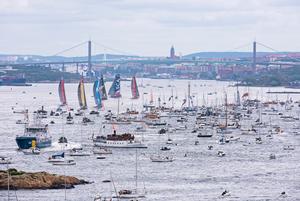Team SCA in action in Gothenburg - 2015 Volvo Ocean Inport Race photo copyright Rick Tomlinson/Volvo Ocean Race http://www.volvooceanrace.com taken at  and featuring the  class