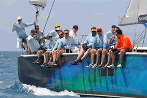 Crew onboard 55-foot Persevere - 2015 Transatlantic Race photo copyright Jan Harley / Media Pro taken at  and featuring the  class