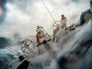 A low pressure system moving east off the coast of South America creates challenging conditions - See more at: http://sailcouture.com/meet-nick-dana-of-team-alvimedica-us-entry-in-the-volvo-ocean-race-2/#sthash.niSmKUdT.dpuf - Volvo Ocean Race 2015 photo copyright  Amory Ross / Team Alvimedica taken at  and featuring the  class