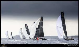 Practice Race - Audi RC44 Porto Cervo Cup 2015 photo copyright  Martinez Studio / RC44 Class taken at  and featuring the  class