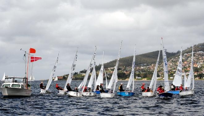 Cadets sailing on Hobart's River Derwent. - 2015 SB20 World Championships © Royal Yacht Club of Tasmania
