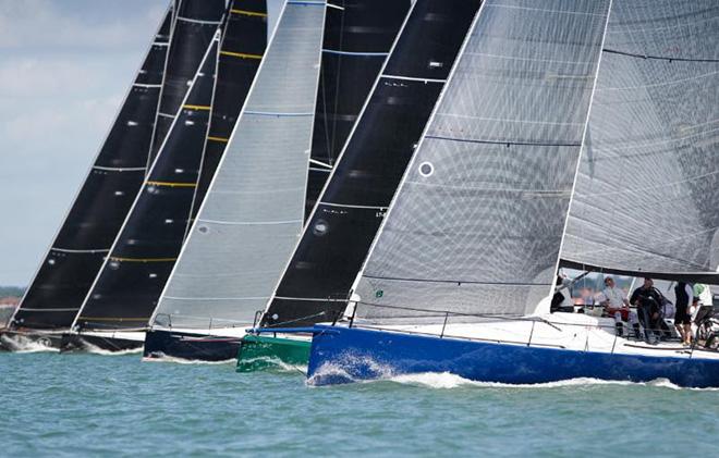 Tough competition and an impressive sight as IRC One race on the second day of the RORC IRC National Championship  © Paul Wyeth / www.pwpictures.com http://www.pwpictures.com