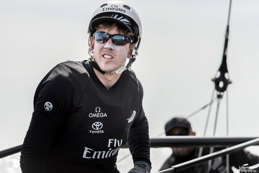 Emirates Team NZ helmsman Peter Burling photo copyright  Shaun Roster taken at  and featuring the  class
