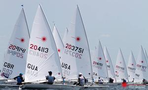 Light and shifty winds prevented any racing being completed on Day 3 of the 2015 Laser Worlds in Kingston, Canada photo copyright Laser Worlds http://www.laserworldchampionship.com/ taken at  and featuring the  class