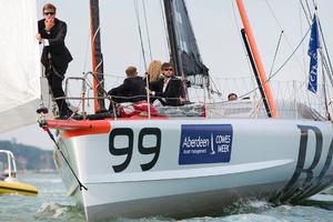 English actor Douglas Booth joins Hugo Boss for the Artemis Challenge - 2015 AAM Cowes Week – Artemis Challenge photo copyright Lloyd Images taken at  and featuring the  class
