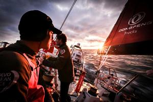 Rollercoaster ride of emotions as Dongfeng goes from first to last and then... - 2015 Volvo Ocean Race photo copyright Yann Riou / Dongfeng Race Team taken at  and featuring the  class