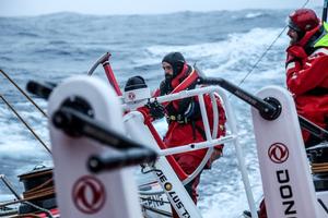 Dongfeng experienced the first major deck hardware failure of the race - 2015 Volvo Ocean Race photo copyright Yann Riou / Dongfeng Race Team taken at  and featuring the  class