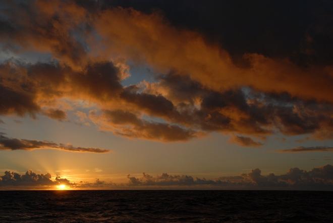 Another fabulous sunset in the open Atlantic - Landfall in Antigua © Nick Ward