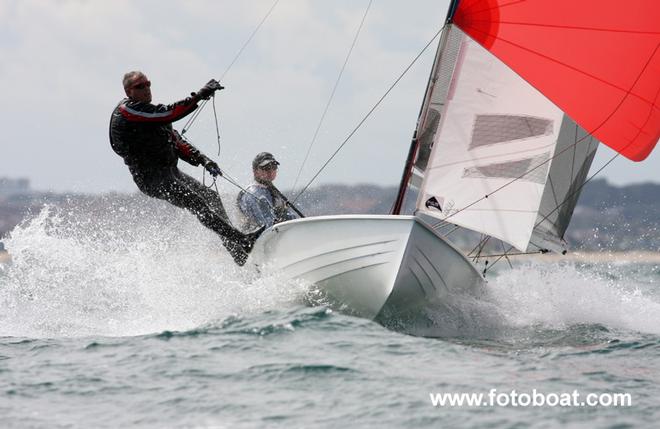 One of the class's Lady Helms, Alex Willis and Nick Willis in full flight © Alan Henderson