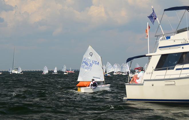 Emma Cowles, Larchmont YC LISOT was second with (drop 20\ZFP)-1-1-5-2-1. Emma was on the undefeated team LOOT in the USODA Team Race National Championship and came second to her twin sister in the USODA Girls National Championship. © Talbot Wilson