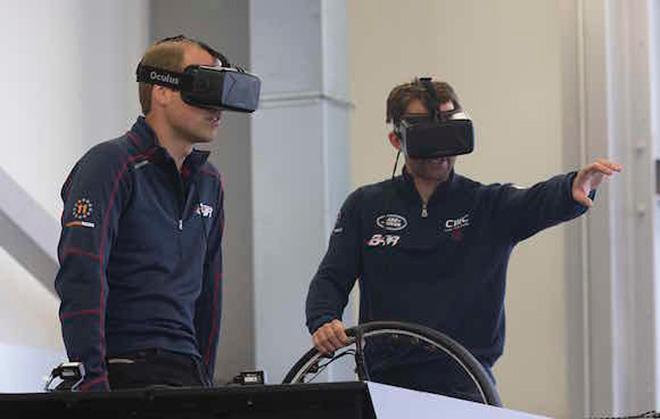 Land Rover BAR Team Principal, Ben Ainslie, gives The Duke of Cambridge the inside track © Lloyd Images