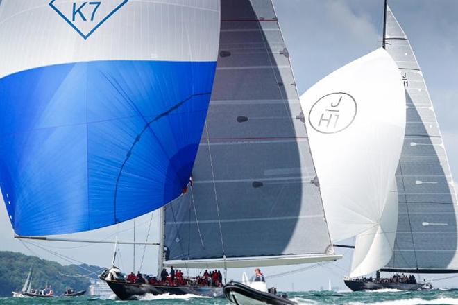 Velsheda was the winning J Class yacht in the RYS Bicentenary International Regatta. The three J's included Ranger and Lionheart, making a fine spectacle on the Solent during the week © Paul Wyeth / www.pwpictures.com http://www.pwpictures.com