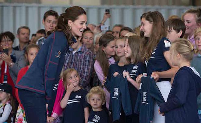 The Duchess of Cambridge meets team members and their families © Lloyd Images