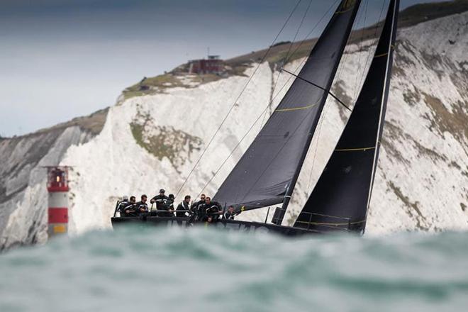Sir Keith Mills' new Ker 40+, Invictus at The Needles in the Race Around the Island  © Paul Wyeth / www.pwpictures.com http://www.pwpictures.com