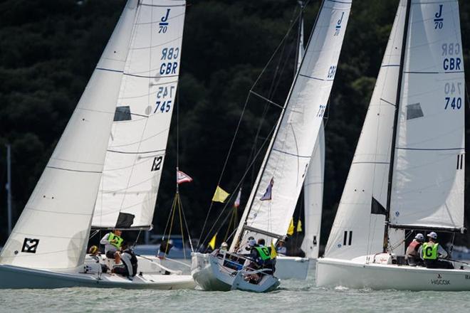 St Francis Yacht Club came through to win the Team Racing final from The Royal Thames Yacht Club © Paul Wyeth / www.pwpictures.com http://www.pwpictures.com
