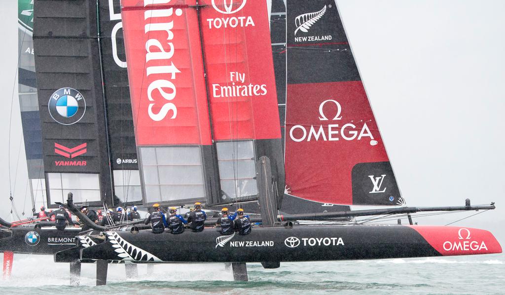 Start - Emirates Team NZ - Practice Day 2, America’s Cup World Series, Portsmouth photo copyright Carlo Borlenghi http://www.carloborlenghi.com taken at  and featuring the  class