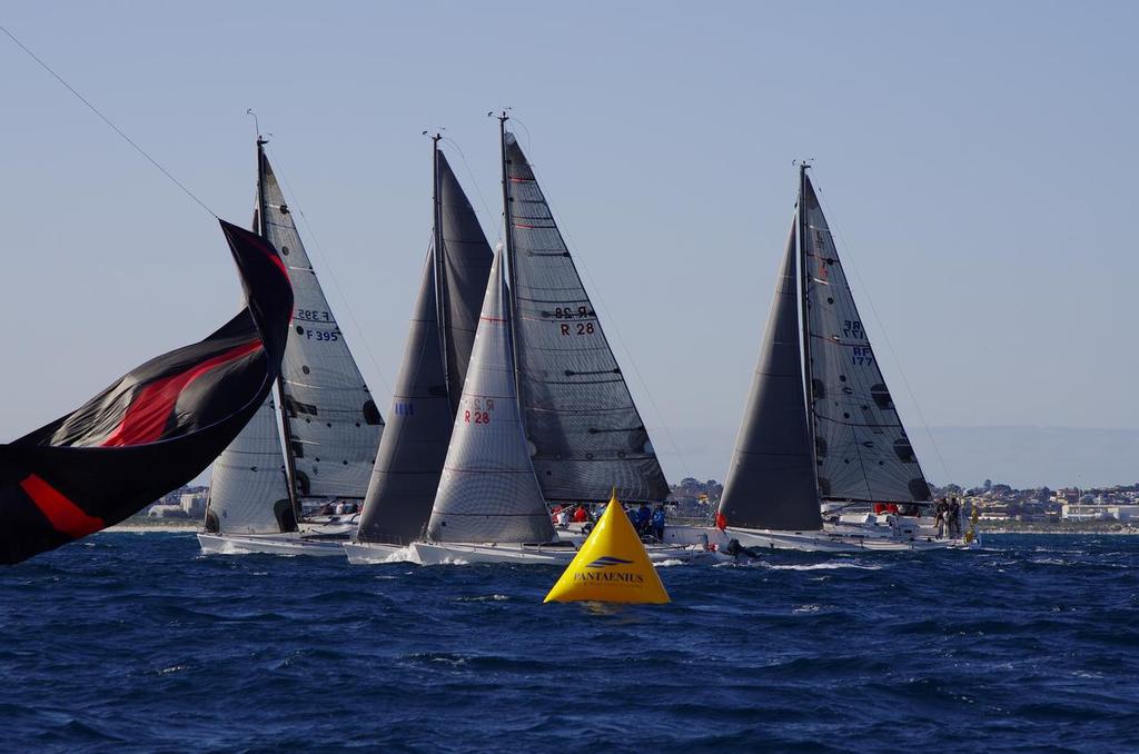 Division 2 after gate mark, by Perth Sailing Photography photo copyright Rick Steuart taken at  and featuring the  class