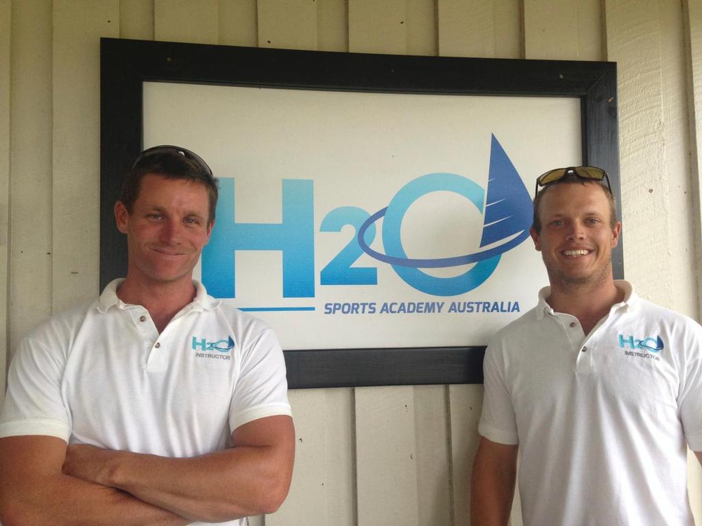 World # 1 and 4, Tom Burton and Ash Brunning coaching at H2O © H2O Sports Academy Australia