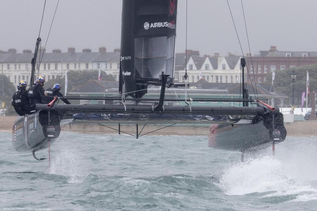 20/07/2015, Portsmouth (GBR), 35th America's Cup, Louis Vuitton America's Cup World Series Portsmouth 2015, Training Day 1, ORACLE TEAM USA photo copyright ACEA /Gilles Martin-Raget taken at  and featuring the  class