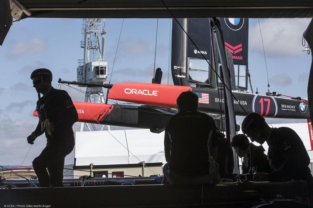 20/07/2015, Portsmouth (GBR), 35th America's Cup, Louis Vuitton America's Cup World Series Portsmouth 2015, Training Day 1 photo copyright ACEA /Gilles Martin-Raget taken at  and featuring the  class